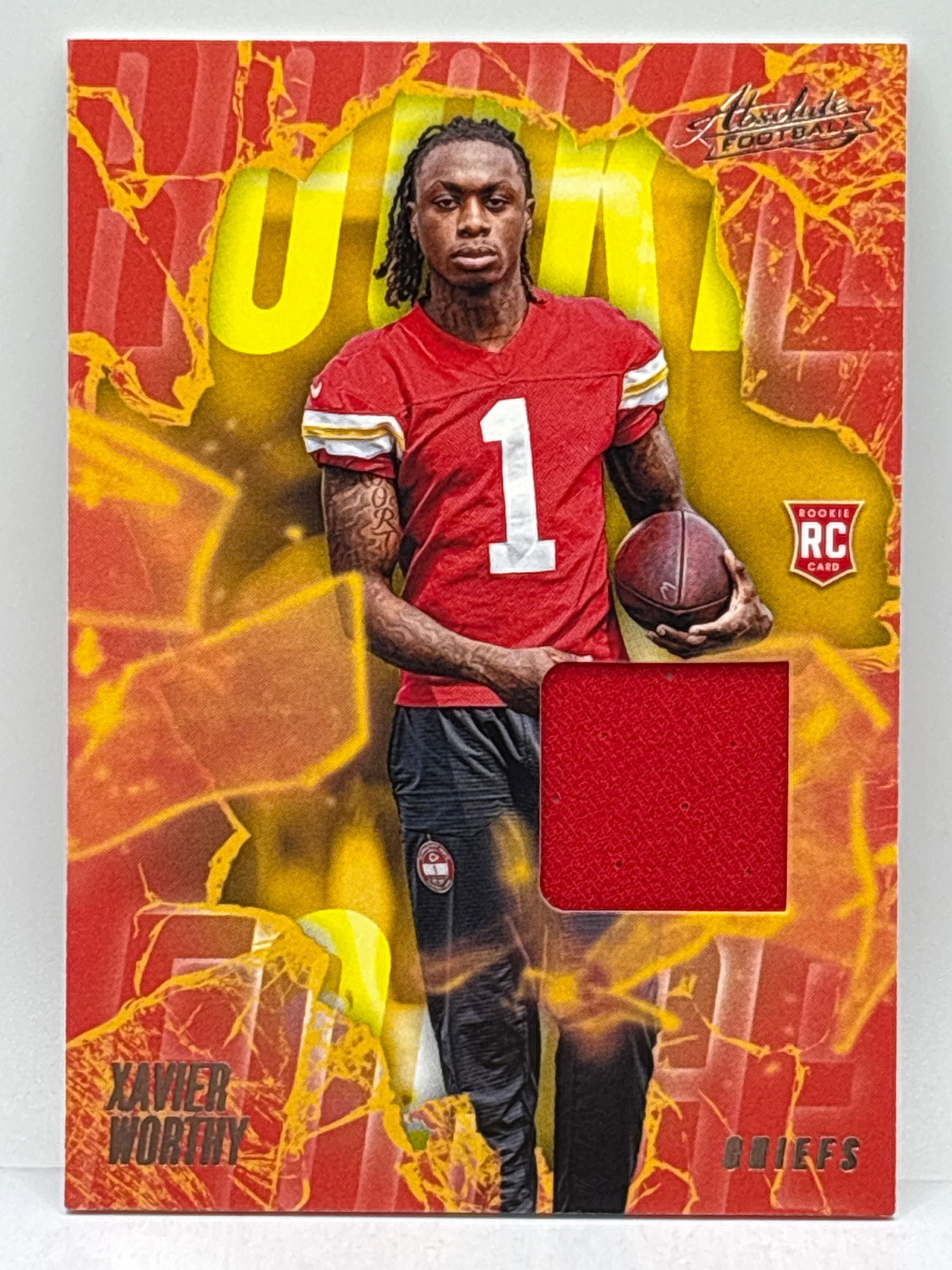 2024 PANINI ABSOLUTE XAVIER WORTHY AUTHENTIC MEMORABILIA ROOKIE PATCH INSERT (1 of 3)