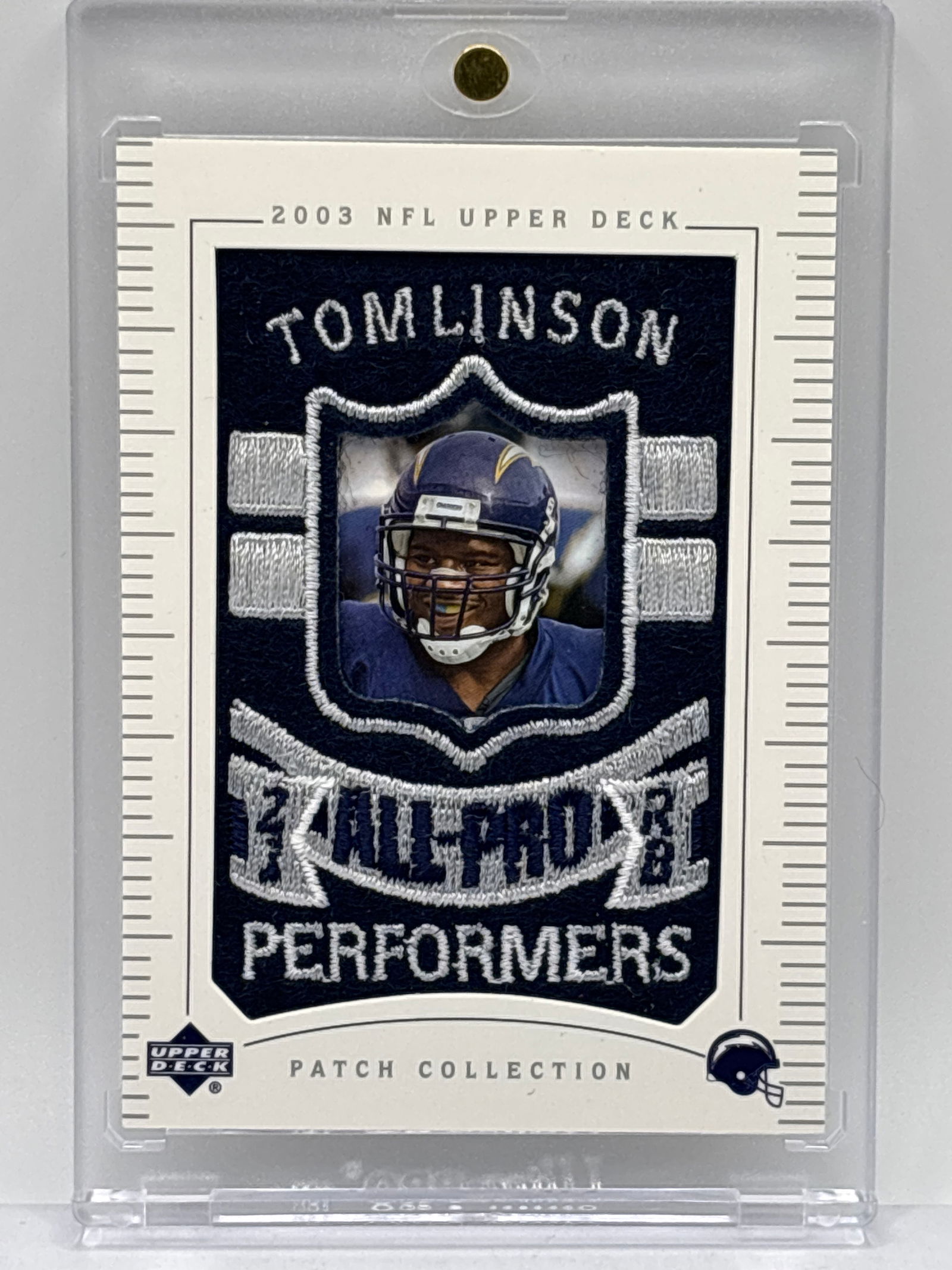 2003 UPPER DECK LADAINIAN TOMLINSON ALL-PRO PERFORMERS PATCH COLLECTION (1 of 4)