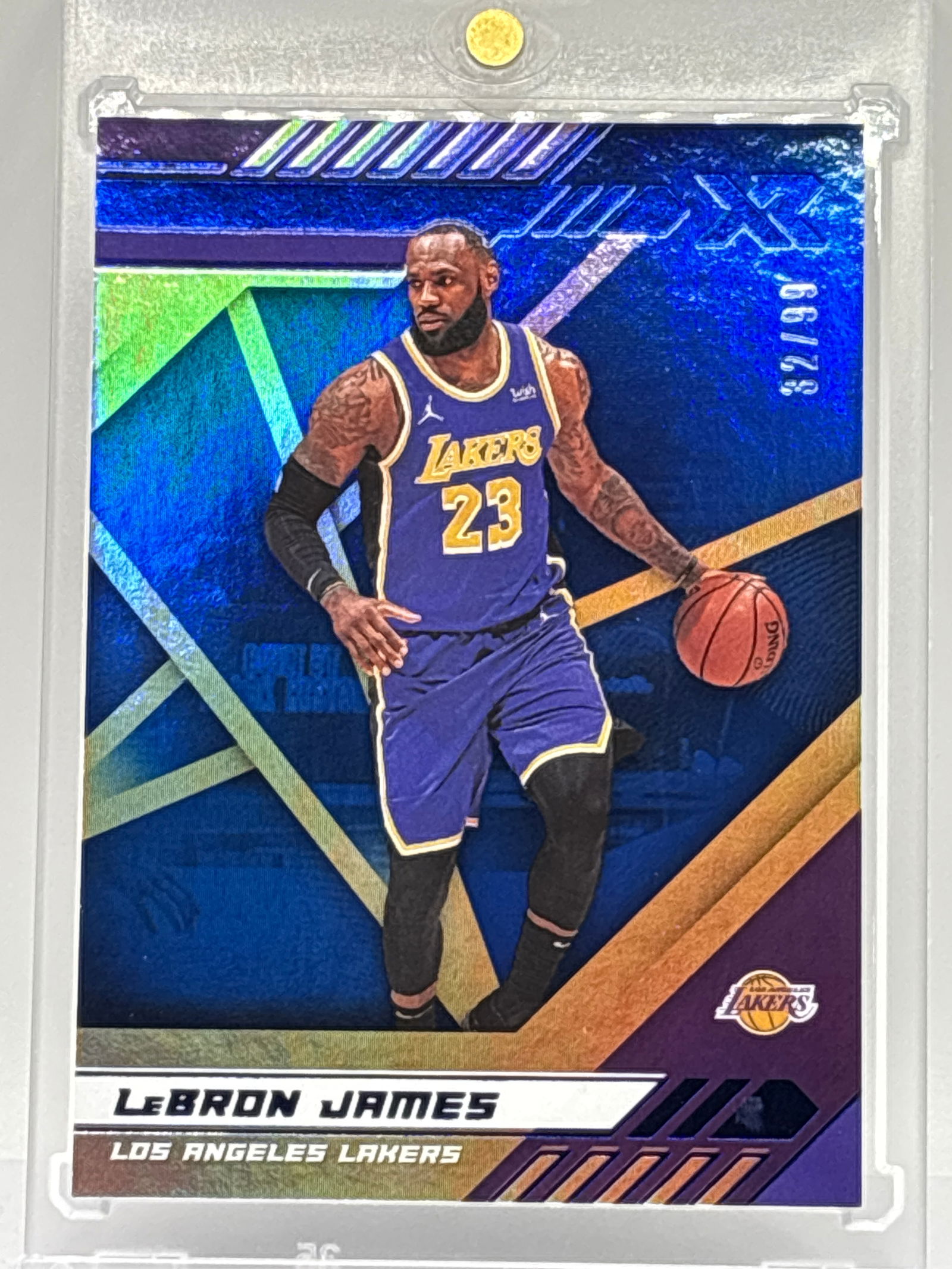 32/99!! 2020-21 PANINI CHRONICLES LEBRON JAMES BLUE XR (1 of 5)