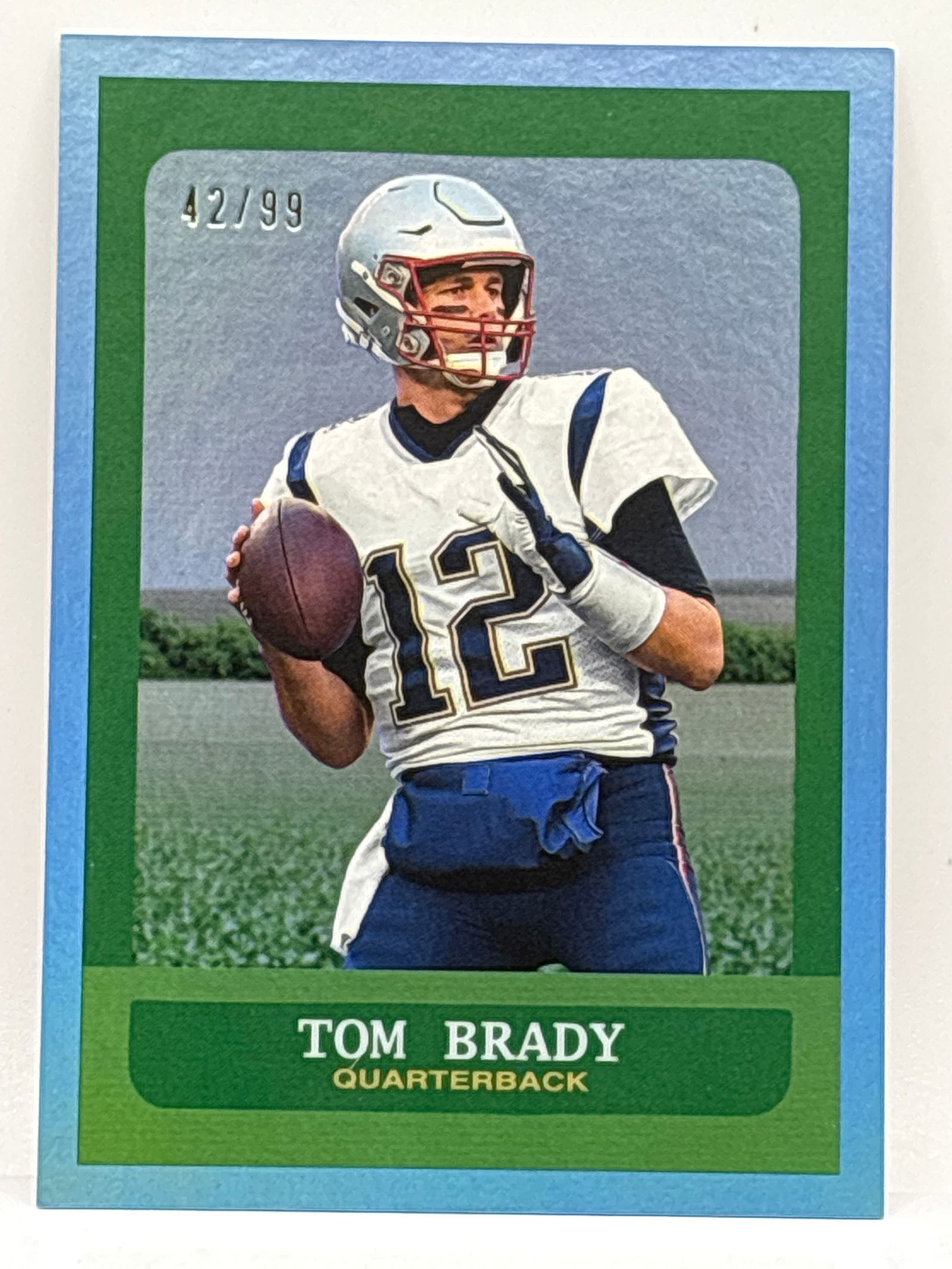 42/99!! 2024 TOPPS COMPOSITE TOM BRADY LIGHT BLUE FOIL (1 of 4)