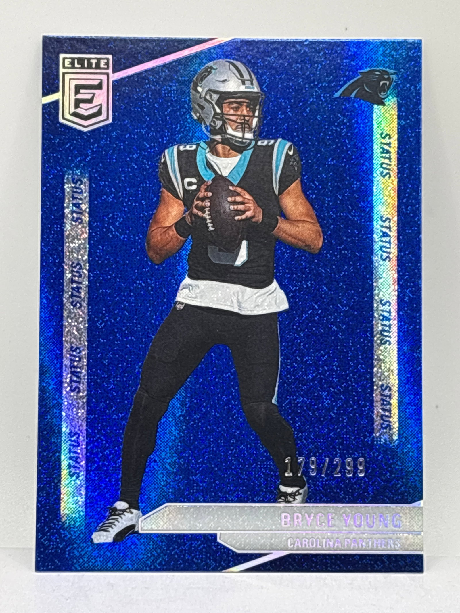 179/299!! 2024 PANINI DONRUSS ELITE BRYCE YOUNG BLUE SPARKLE STATUS: 179/299!! 2024 PANINI DONRUSS ELITE BRYCE YOUNG BLUE SPARKLE STATUS