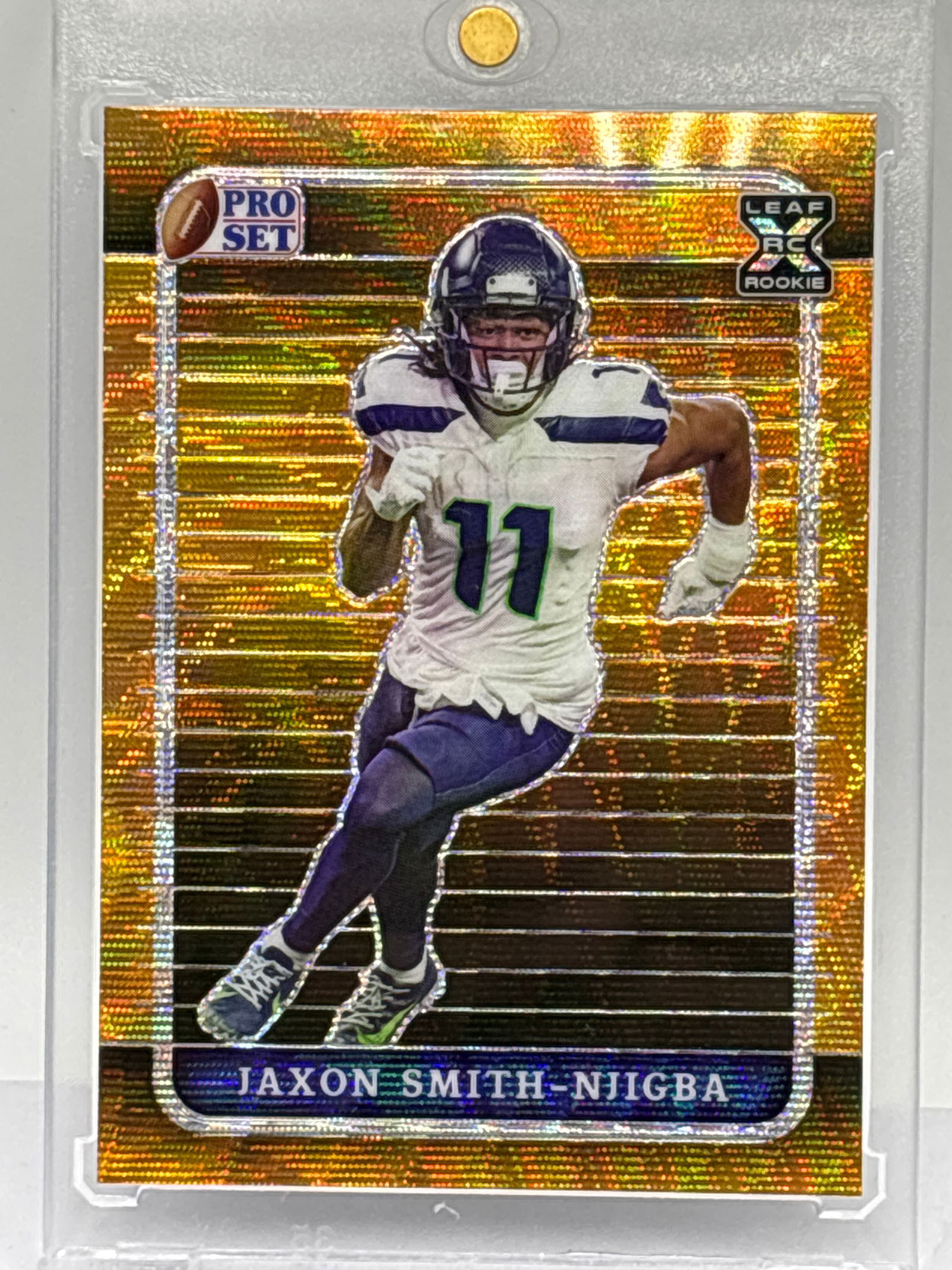 AUTHENTIC 1/1!!  2023 PRO SET JAXON SMITH-NJIGBA GOLD WAVE PRE-PRODUCTION PROOF (1 of 5)