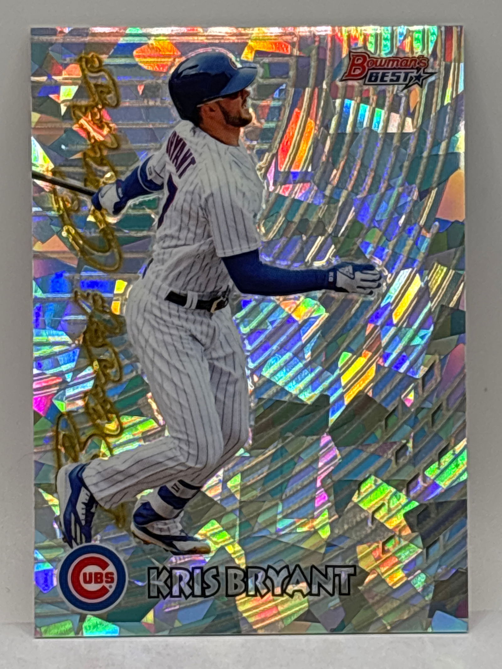 2017 BOWMANS BEST KRIS BRYANT BEST CUTS ATOMIC CRACKED ICE ROOKIE REFRACTOR (1 of 4)