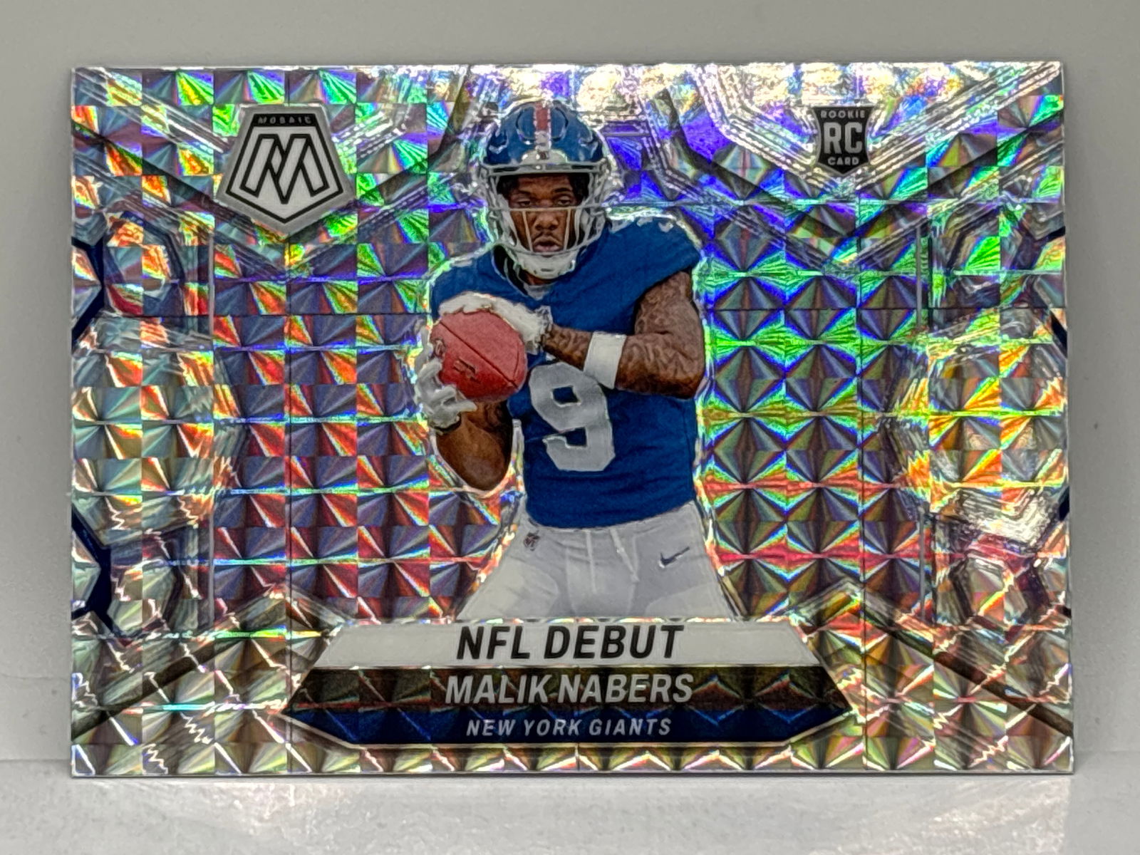 2024 PANINI MOSAIC MALIK NABERS SILVER PRIZM HOLO ROOKIE CARD: 2024 PANINI MOSAIC MALIK NABERS SILVER PRIZM HOLO ROOKIE CARD