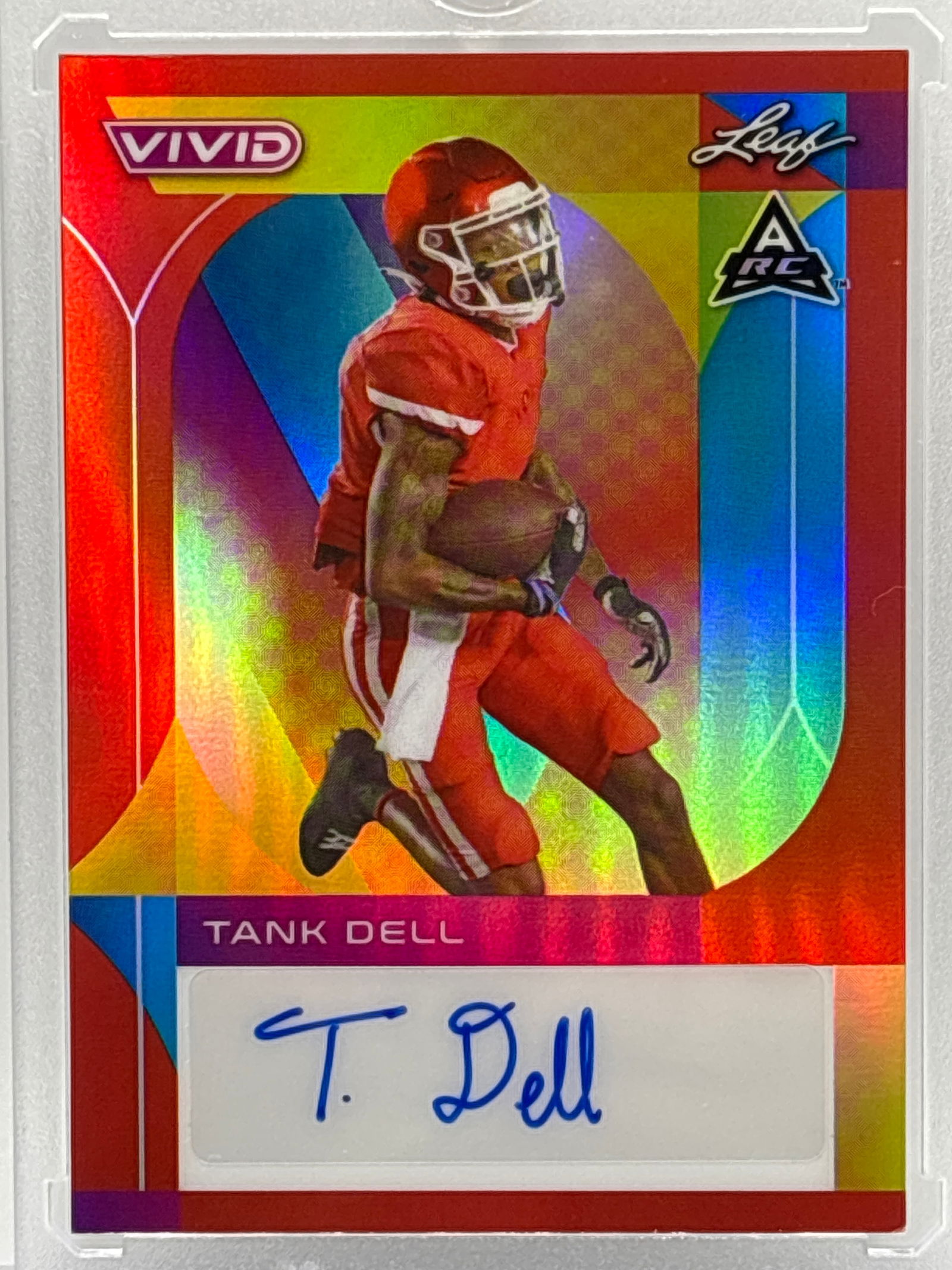 EXTREMELY RARE 5/8!! 2023 LEAF VIVID TANK DELL AUTOGRAPHED ROOKIE CARD (1 of 5)