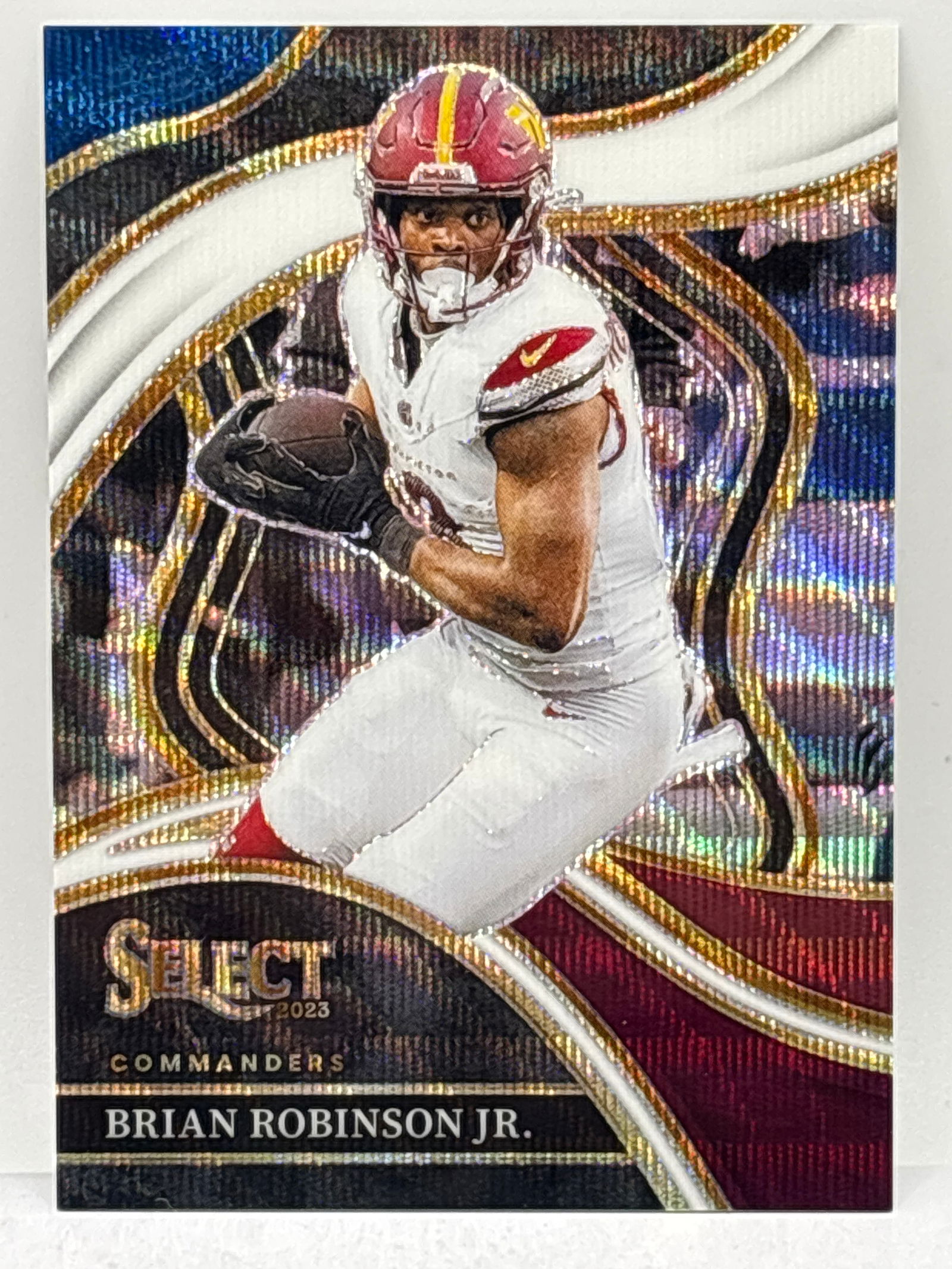 84/149!!  2023 PANINI SELECT BRIAN ROBINSON JR TRI-COLOR CLUB LEVEL WAVE PRIZM HOLO ROOKIE CARD (1 of 4)