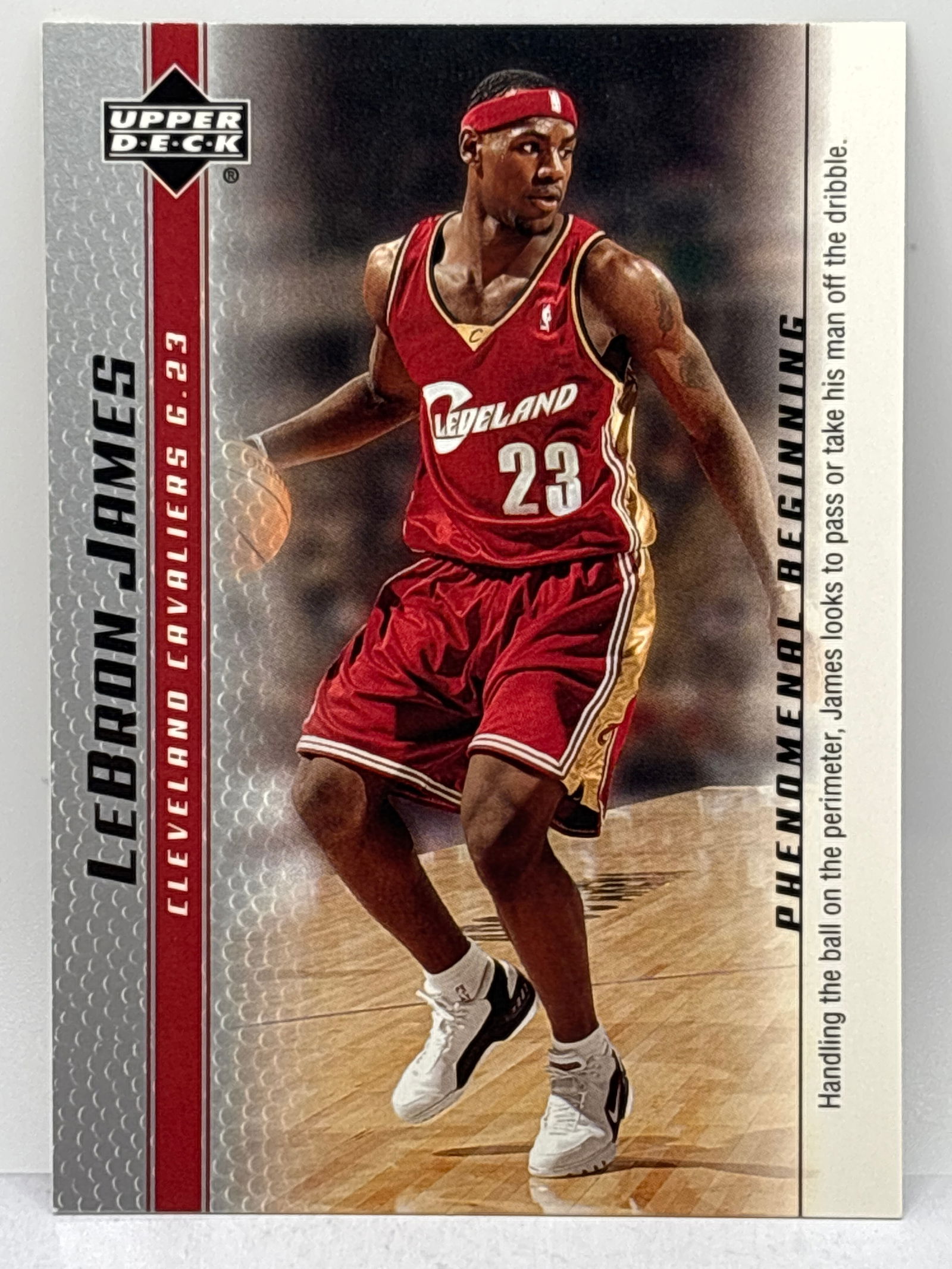 2004 UPPER DECK LEBRON JAMES PHENOMENAL BEGINNING ROOKIE CARD (1 of 3)