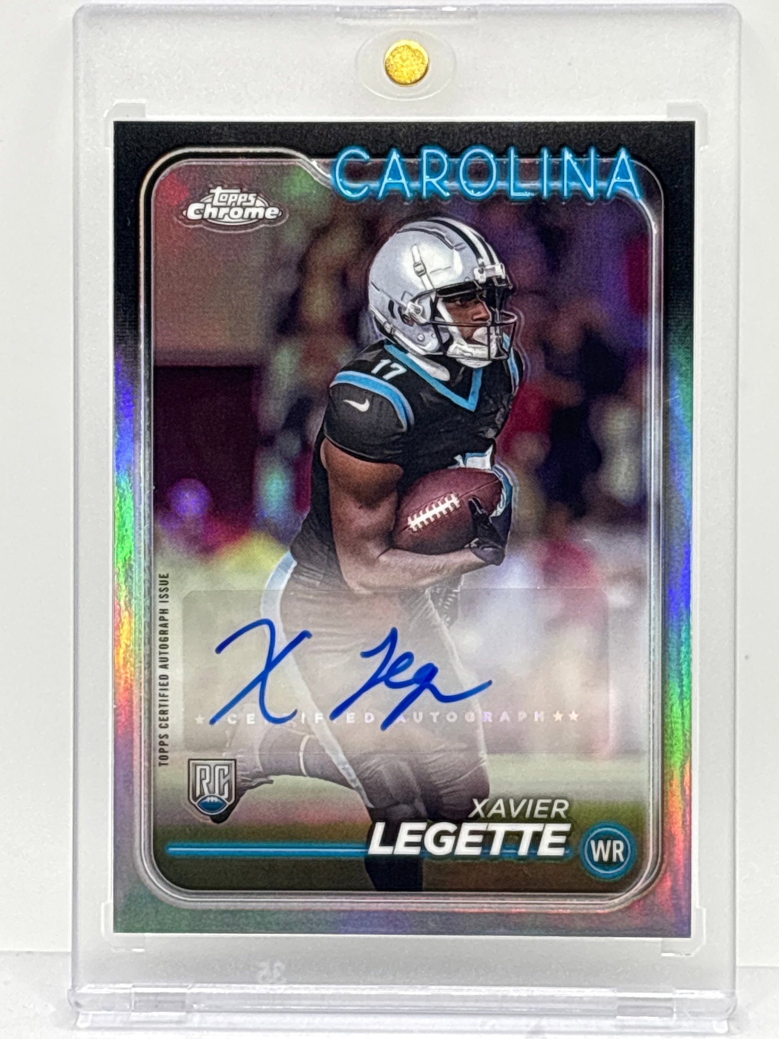 2024 TOPPS CHROME XAVIER LAGETTE AUTOGRAPHED ROOKIE VARIATION CARD: 2024 TOPPS CHROME XAVIER LAGETTE AUTOGRAPHED ROOKIE VARIATION CARD