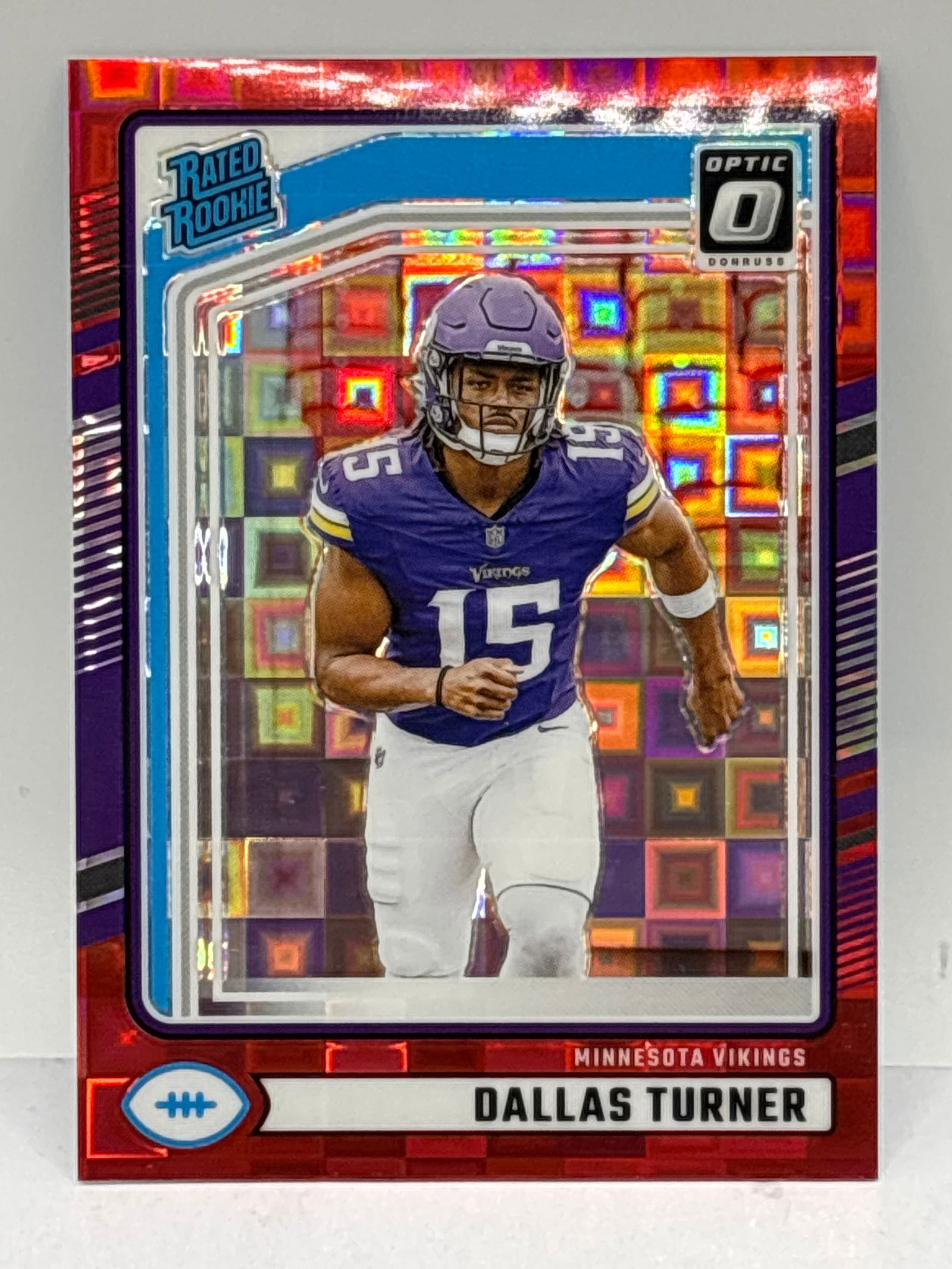 2024 PANINI DONRUSS DALLAS TURNER RED PANDORA PRIZM HOLO RATED ROOKIE CARD (1 of 2)