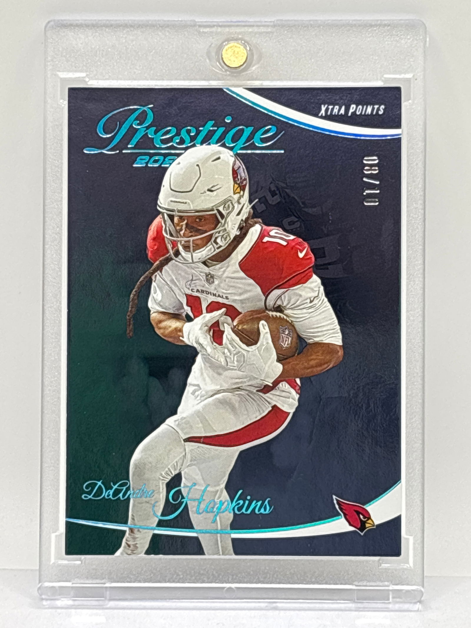 8/10!! 2023 PANINI PRESTIGE DEANDRE HOPKINS EXTRA POINTS (1 of 7)