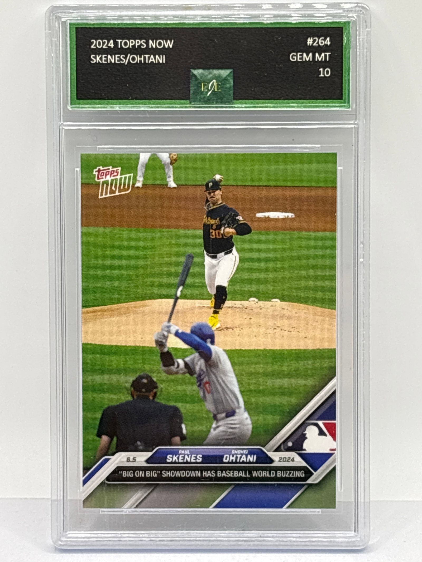 2024 TOPPS NOW SHOHEI OHTANI & PAUL SKENES ROOKIE CARD GRADED EJE GEM MINT 10 (1 of 3)