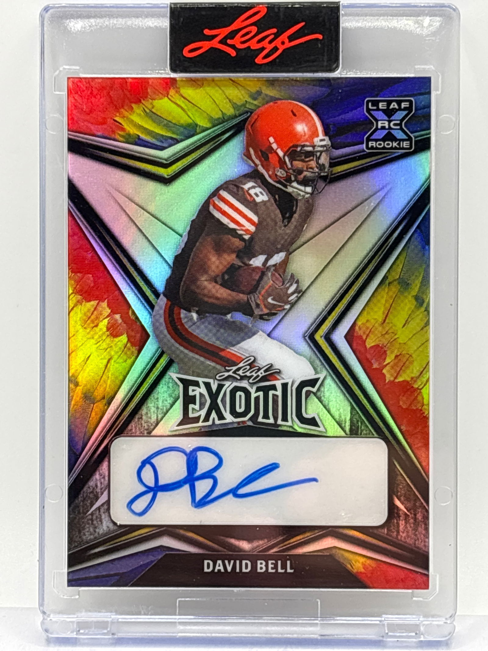 2/7!! 2022 LEAF EXOTIC DAVID BELL PARROTT AUTOGRAPHED ROOKIE CARD (1 of 3)