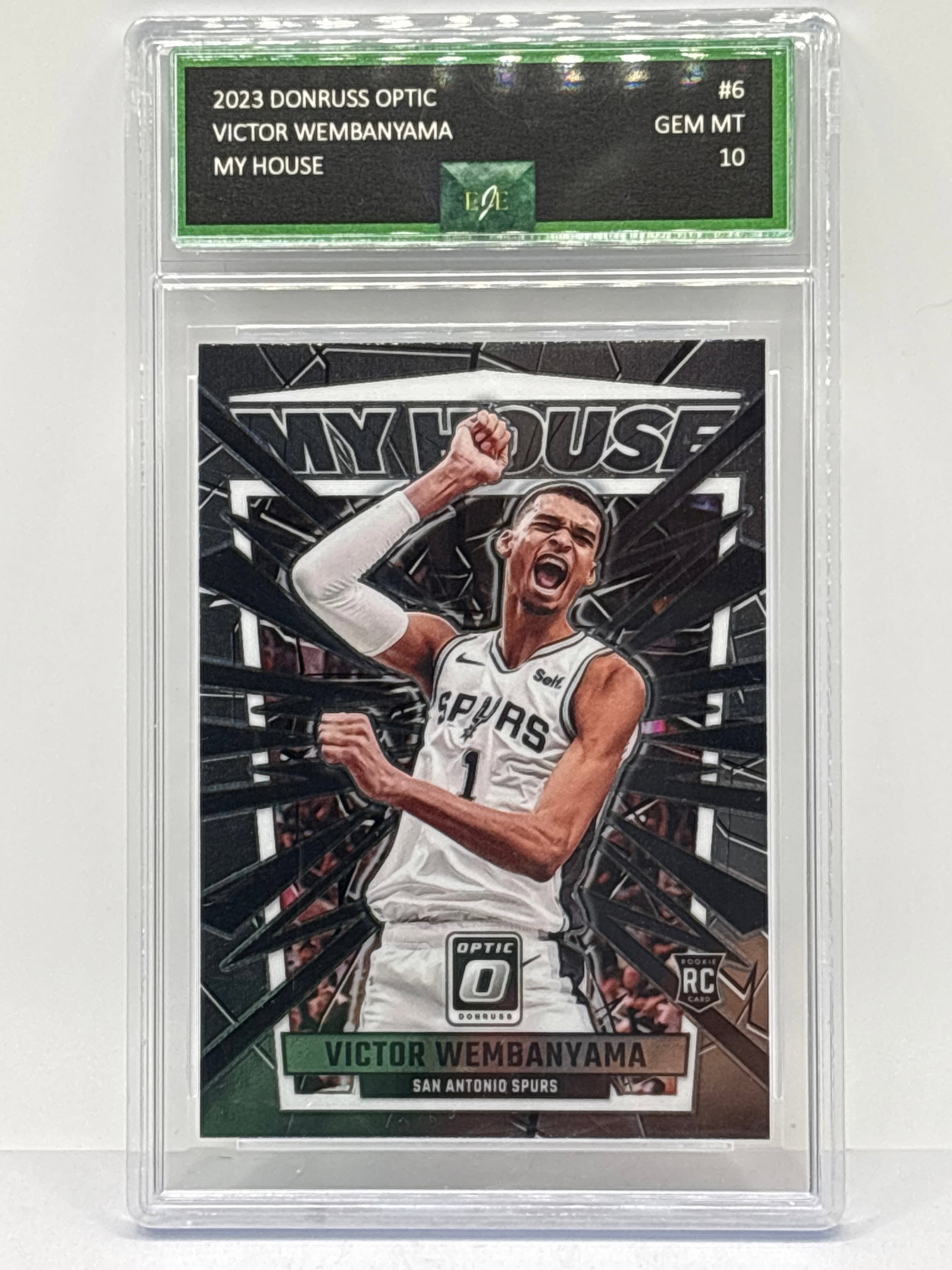 2023 PANINI DONRUSS OPTIC VICTOR WEMBANYAMA MY HOUSE ROOKIE CARD GRADED EJE GEM MINT 10: 2023 PANINI DONRUSS OPTIC VICTOR WEMBANYAMA MY HOUSE ROOKIE CARD GRADED EJE GEM MINT 10