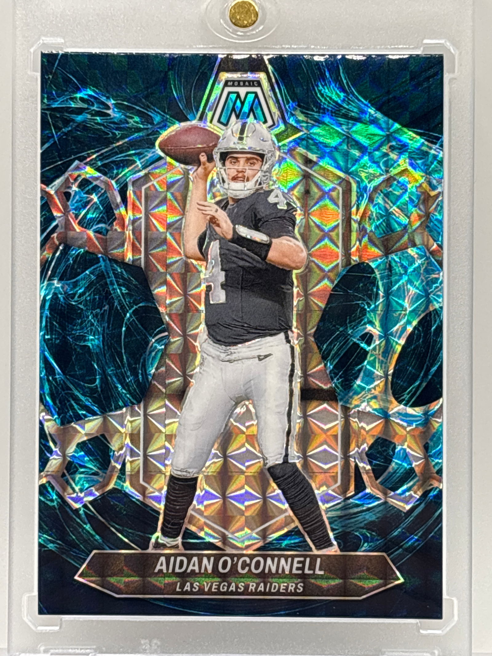 2024 PANINI MOSAIC AIDAN OCONNELL GENISIS PRIZM HOLO SSP: 2024 PANINI MOSAIC AIDAN OCONNELL GENISIS PRIZM HOLO SSP