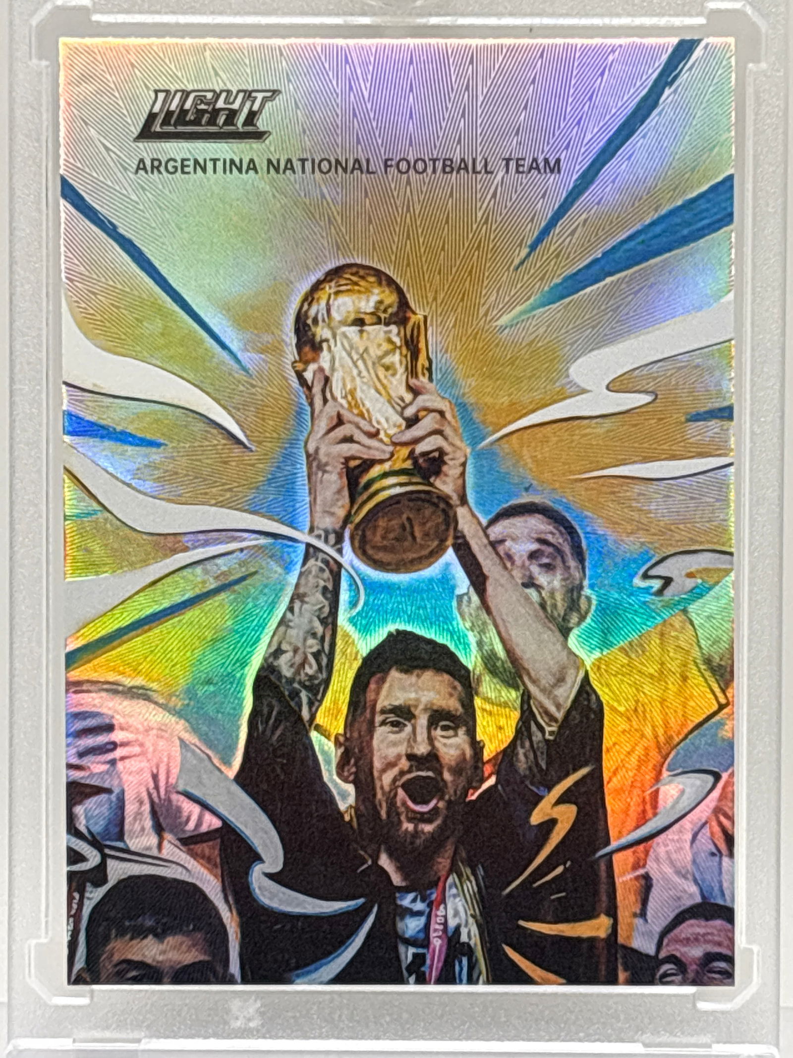 2022 FANS MALL LIGHT #2 LIONEL MESSI HOLO ARGENTINA 1:12500 (1 of 4)