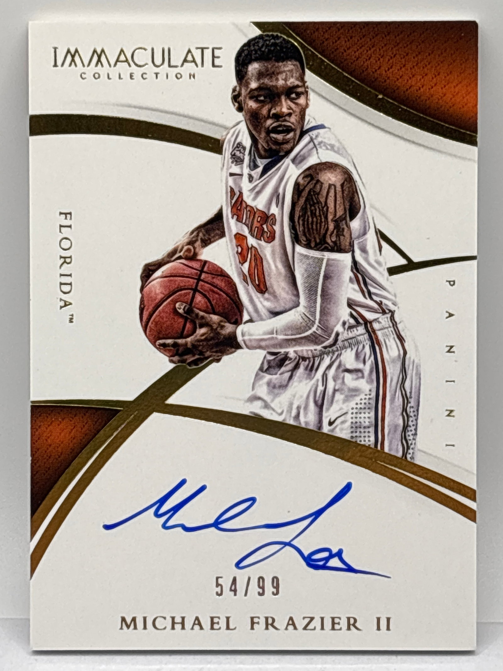 54/99!! 2015 PANINI IMMACULATE COLLEGIATE MICHAEL FRAZIER II ON-CARD AUTOGRAPHED ROOKIE CARD (1 of 3)