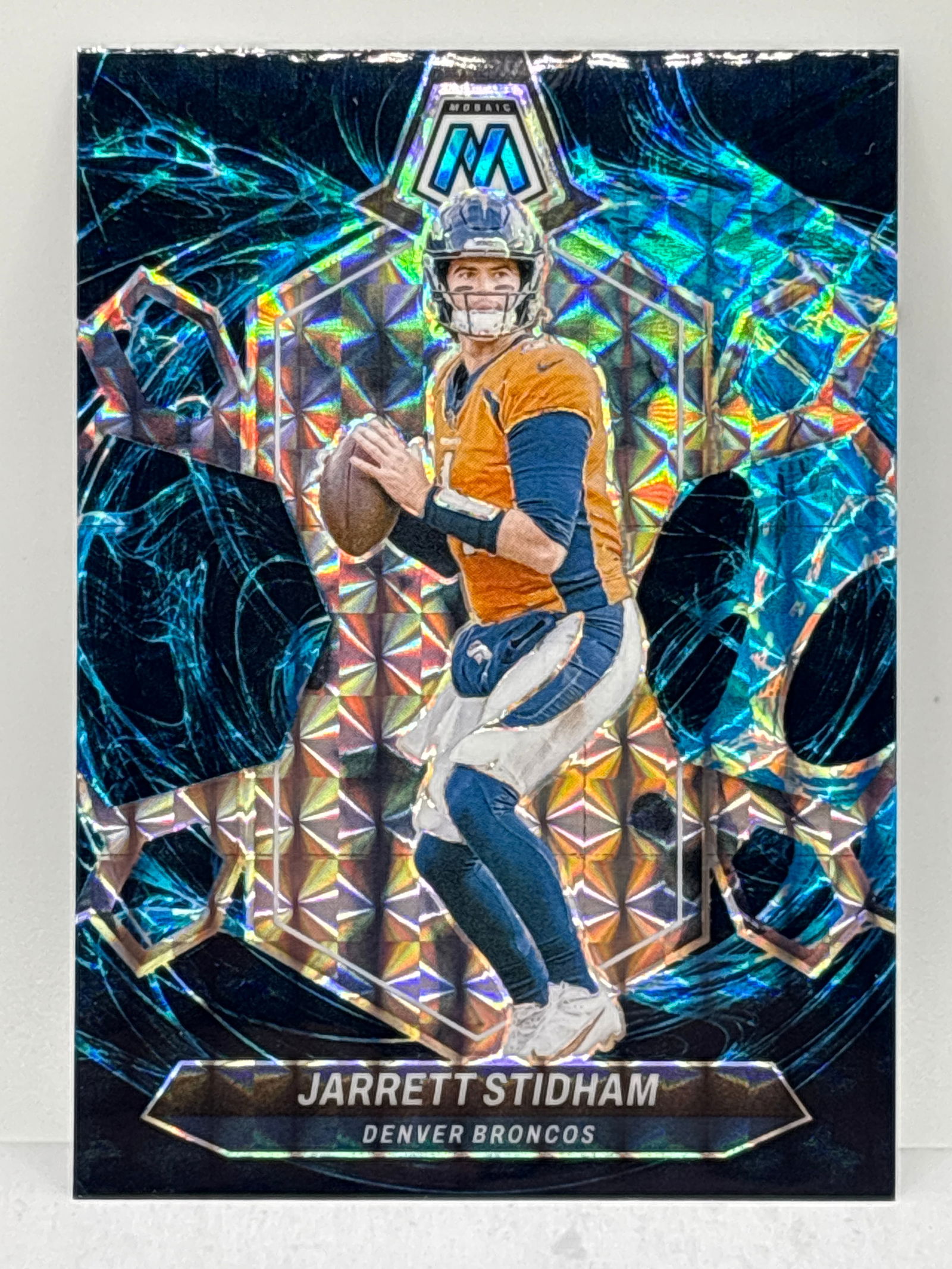 2024 PANINI MOSAIC JARRETT STIDHAM GENESIS PRIZM HOLO (1 of 4)