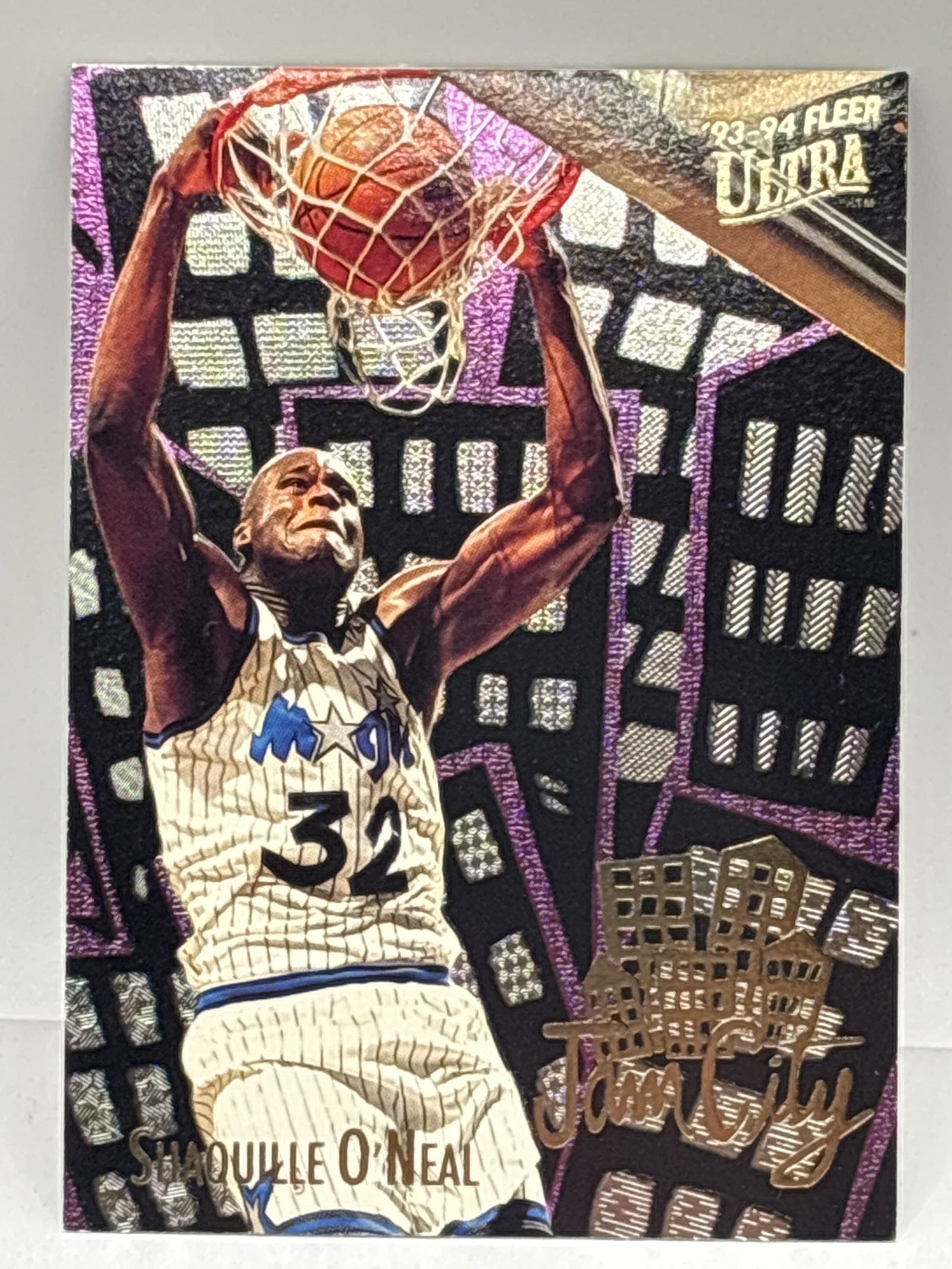 1994 FLEER SHAQUILLE ONEAL JAM CITY INSERT 7 OF 9 (1 of 4)