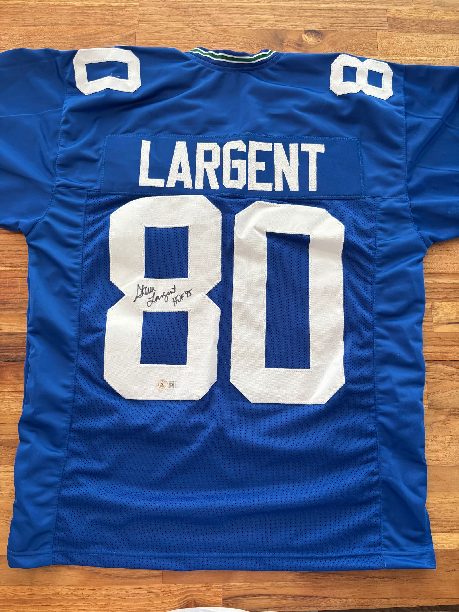 AUTHENTIC HOF STEVE LARGENT XL AUTOGRAPHED JERSEY (1 of 6)