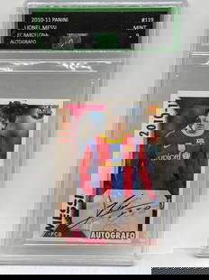 RARE MINT 2010-11 PANINI LIONEL MESSI FC BARCCLONA-AUTOGRAFO EJE MINT 9: RARE MINT 2010-11 PANINI LIONEL MESSI FC BARCCLONA-AUTOGRAFO EJE MINT 9