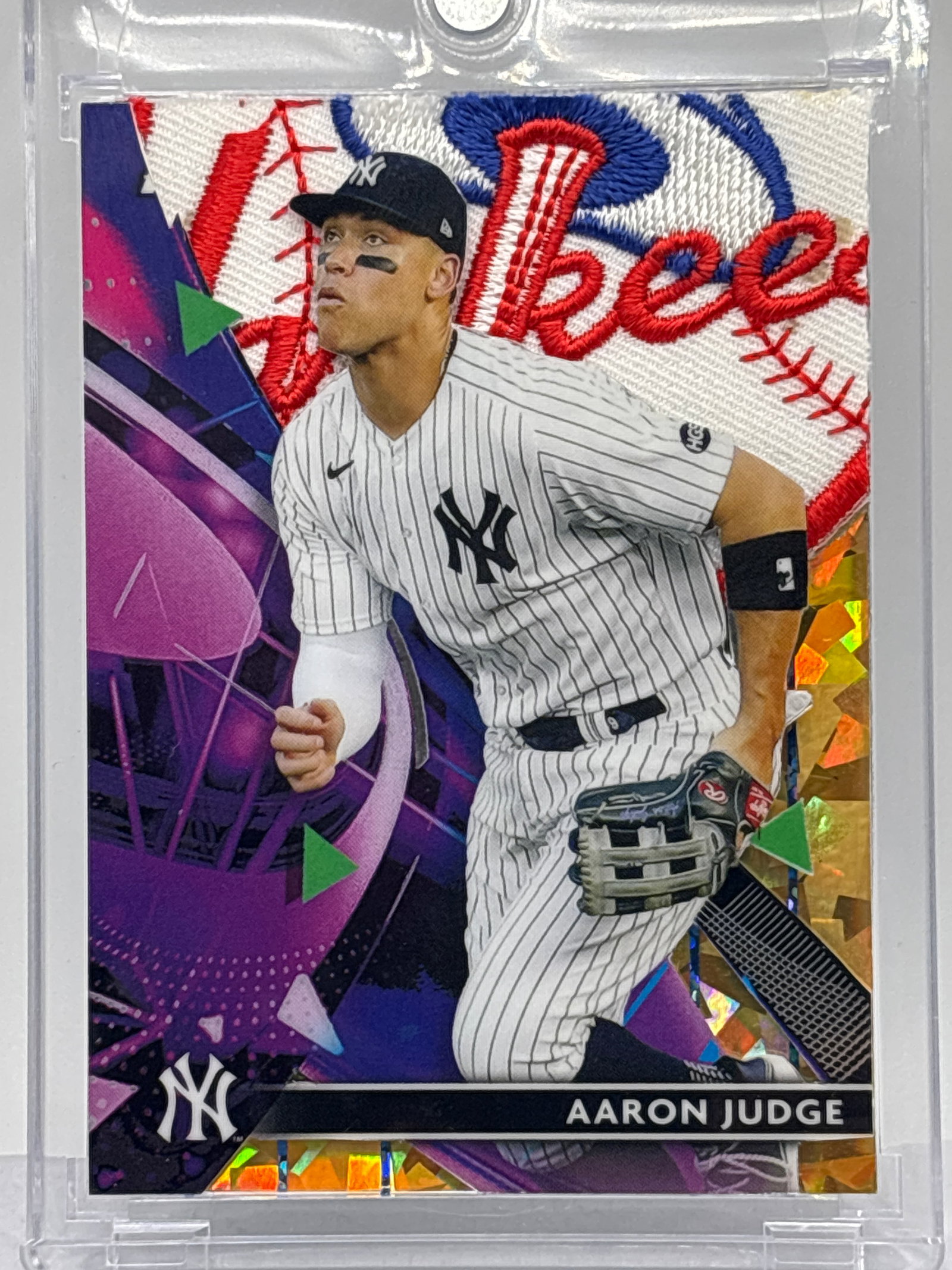 1 OF 1 CUSTOM MADE AARON JUDGE YANKEES PATCH CARD (1 of 3)