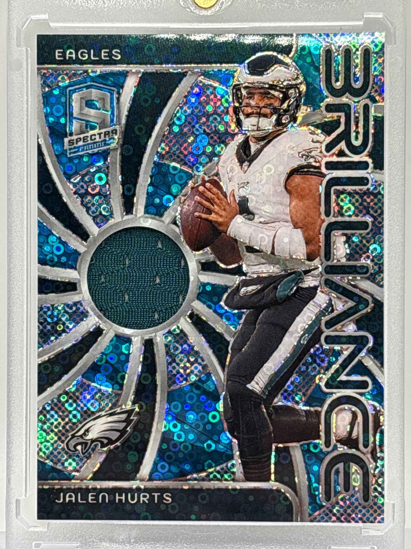 45/50!!  2024 PANINI SPECTRA BRILLIANCE JALEN HURTS FASTBREAK PRIZM HOLO PATCH SP (1 of 6)