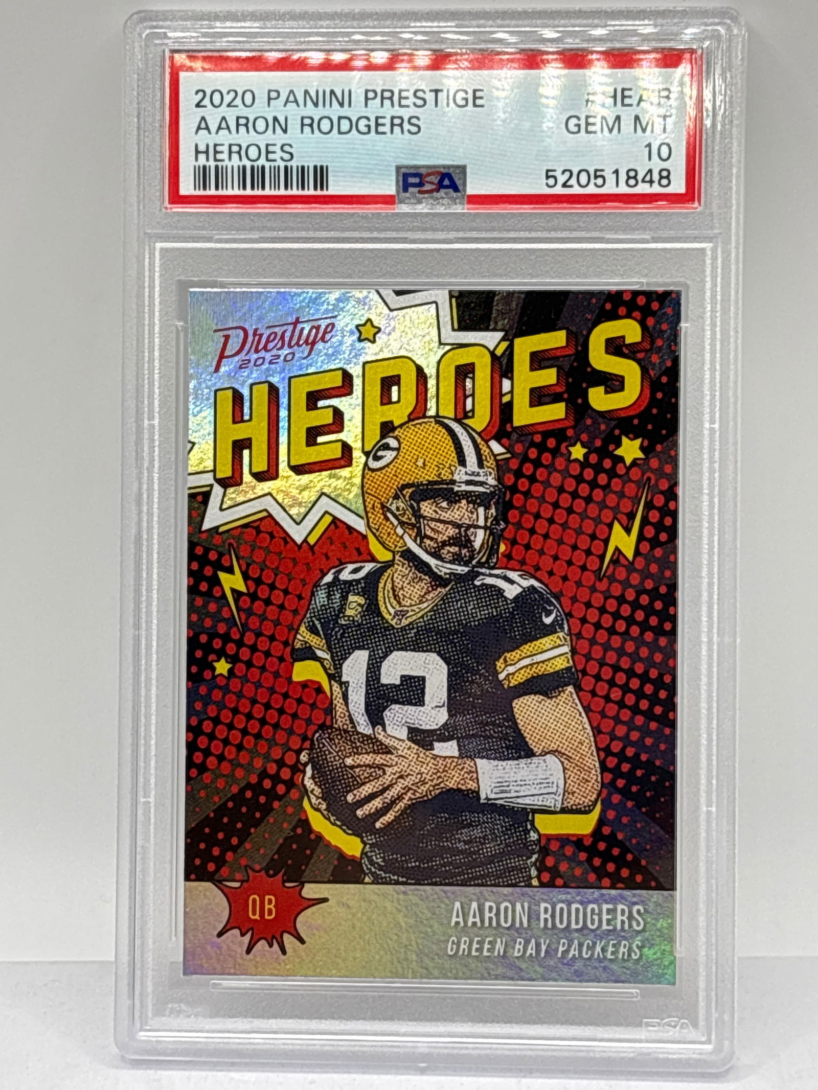 2020 PANINI PRESTIGE AARON RODGERS HEROES PSA GEM MINT 10 (1 of 3)