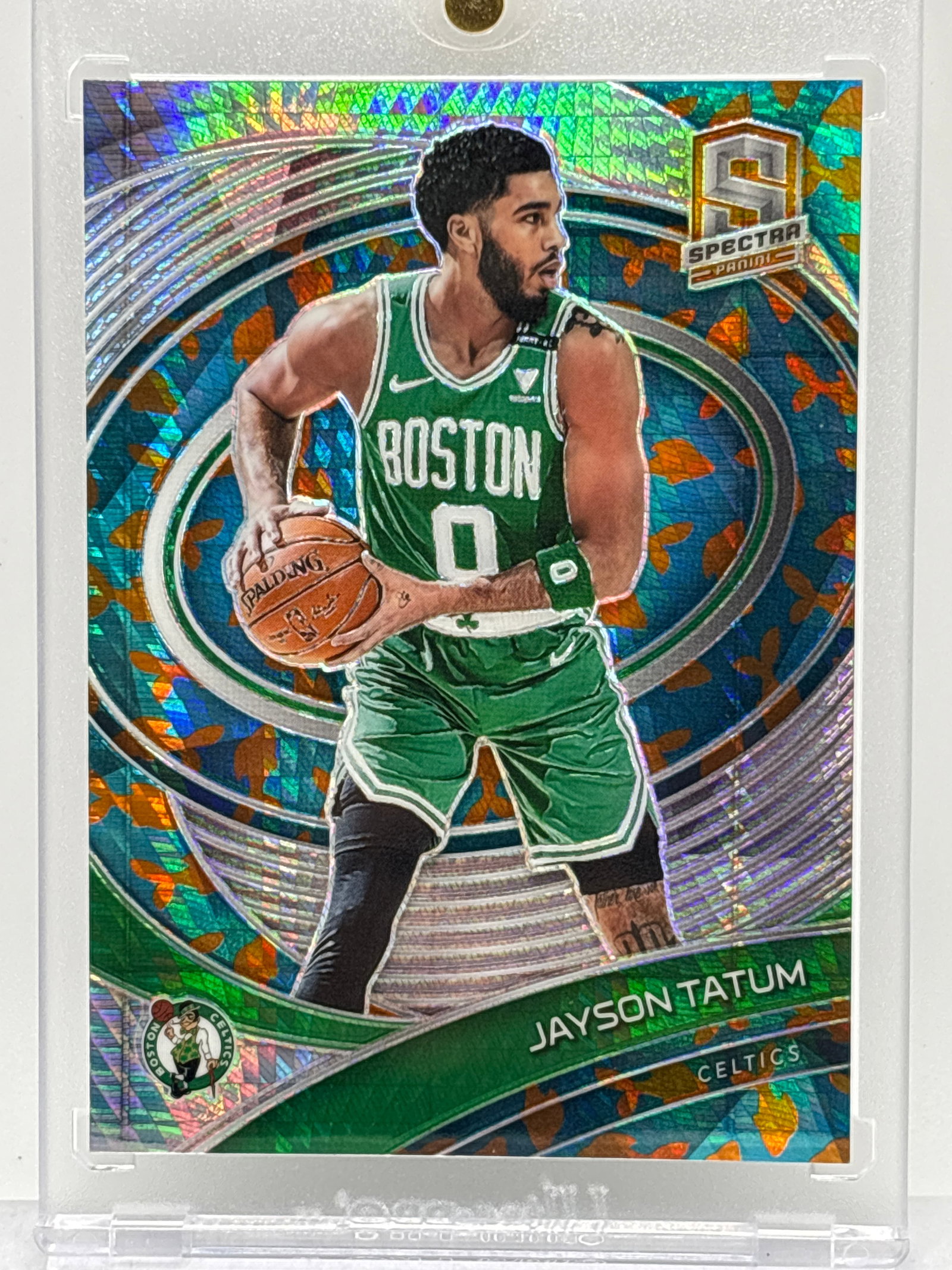 37/49!! 2020-21 PANINI SPECTRA JAYSON TATUM GOLDFISH VARIATION PRIZM HOLO (1 of 4)