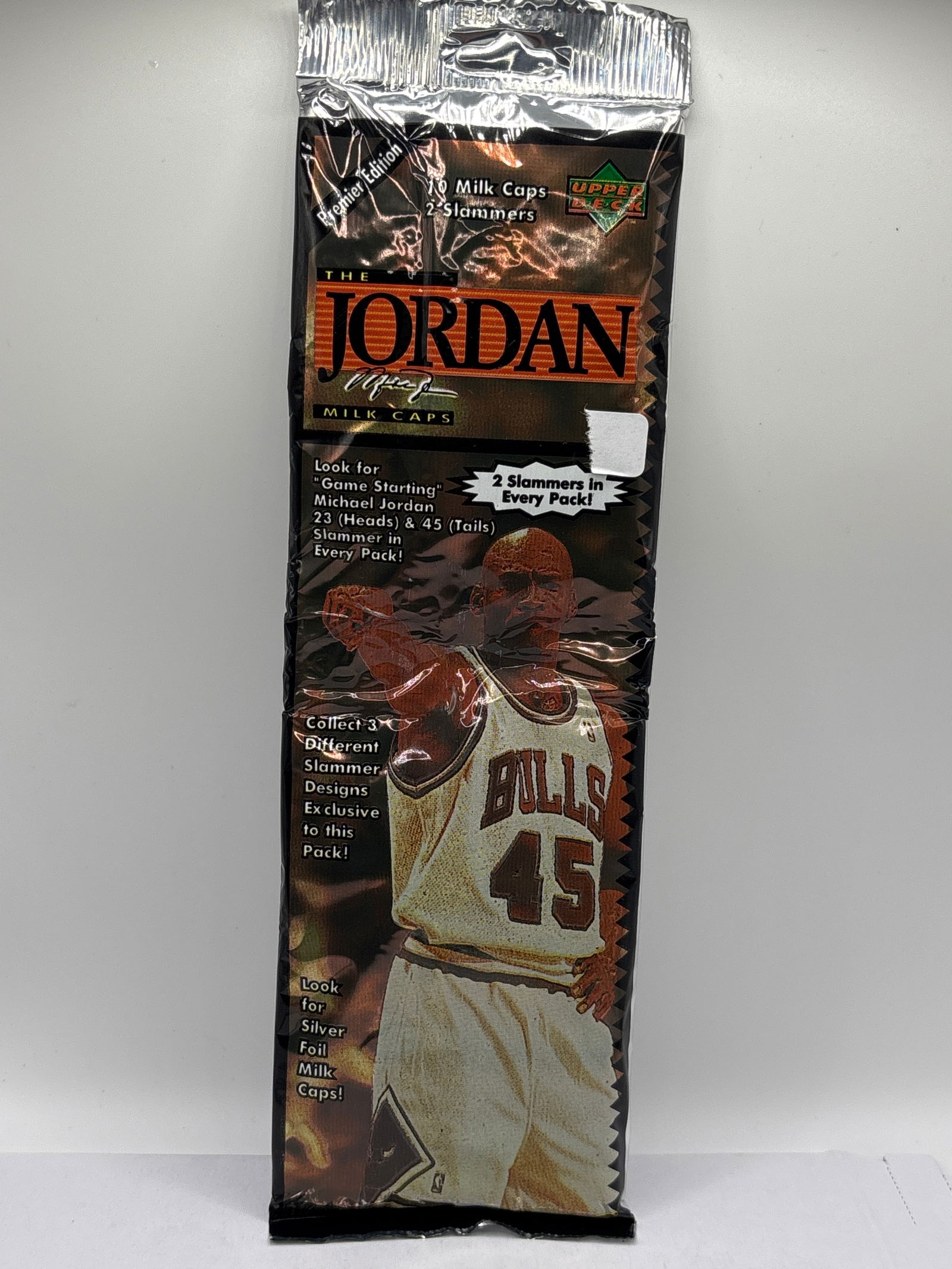 FACTORY SEALED UPPER DECK PREMIER EDITION THE JORDAN MILK CAPS PACK (1 of 3)