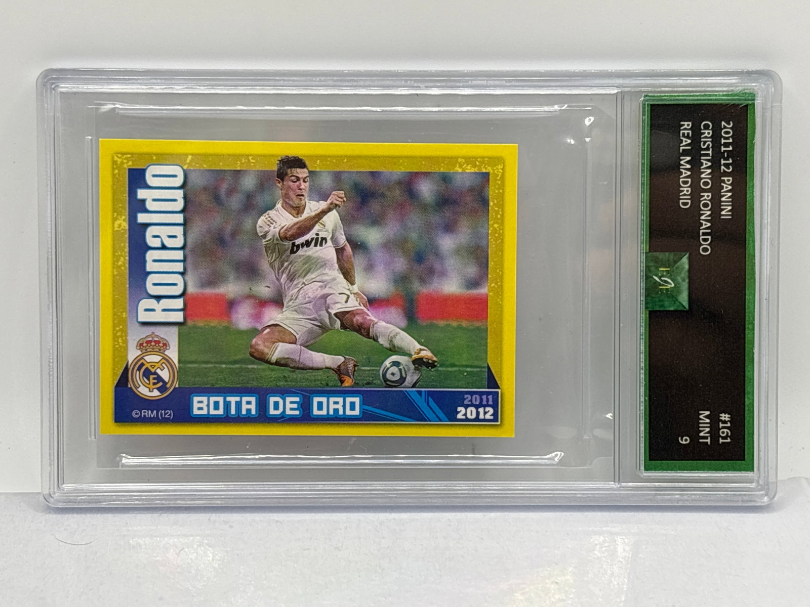 RARE 2011-12 PANINI CRISTIANO RONALDO REAL MADRID BOTA DE ORO STICKER MINT 9: RARE 2011-12 PANINI CRISTIANO RONALDO REAL MADRID BOTA DE ORO STICKER MINT 9