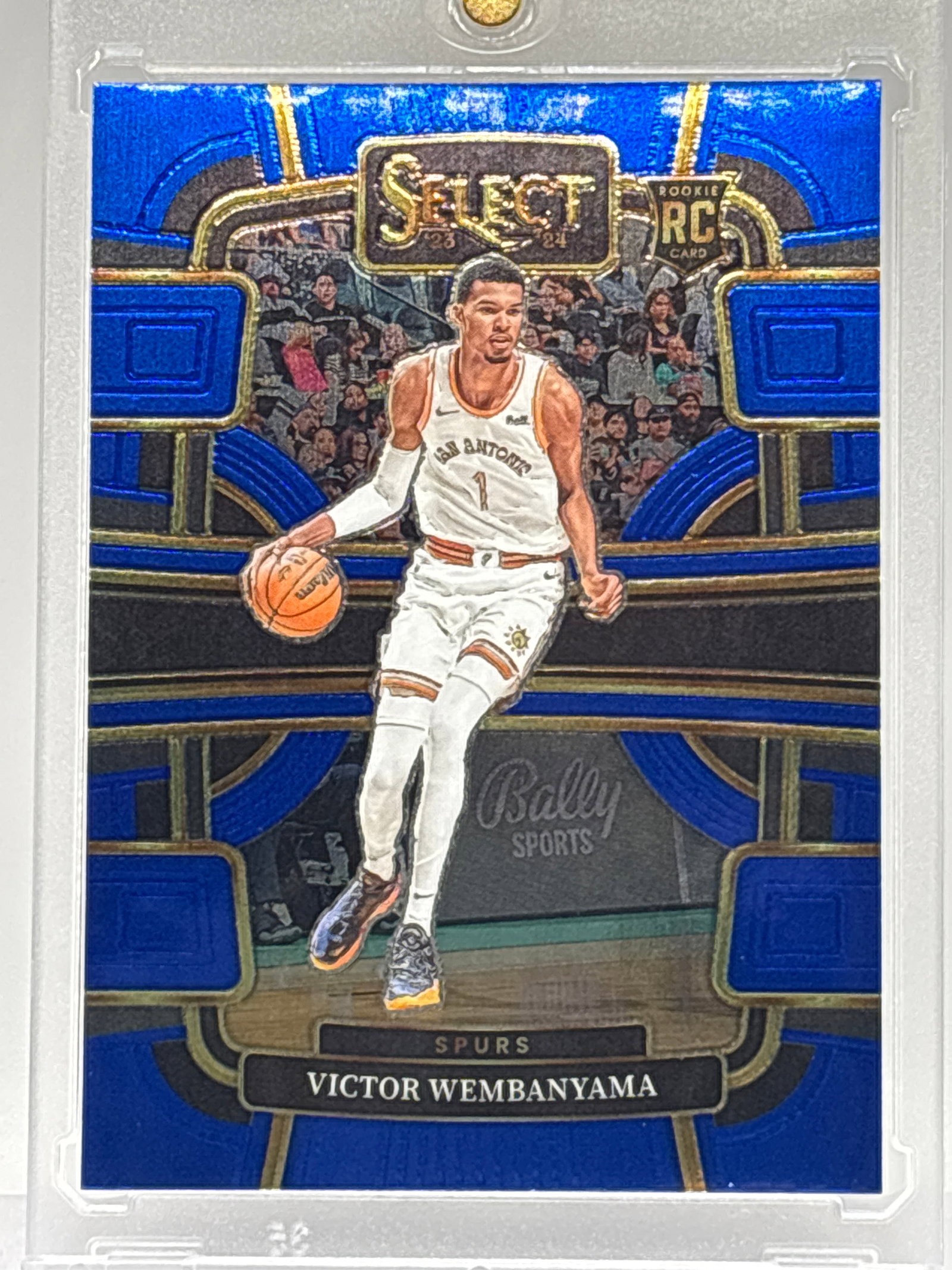 2023-24 PANINI SELECT VICTOR WEMBANYAMA BLUE CONCOURSE ROOKIE CARD: 2023-24 PANINI SELECT VICTOR WEMBANYAMA BLUE CONCOURSE ROOKIE CARD