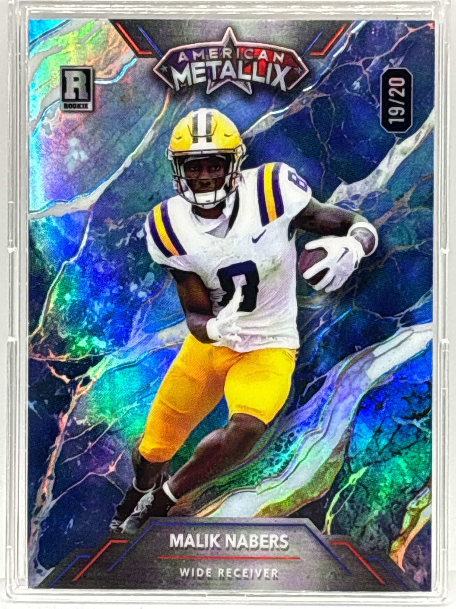 19/20!! 2023 WC AMERICAN METALLIX MALIK NABERS ROOKIE HOLO CARD (1 of 4)