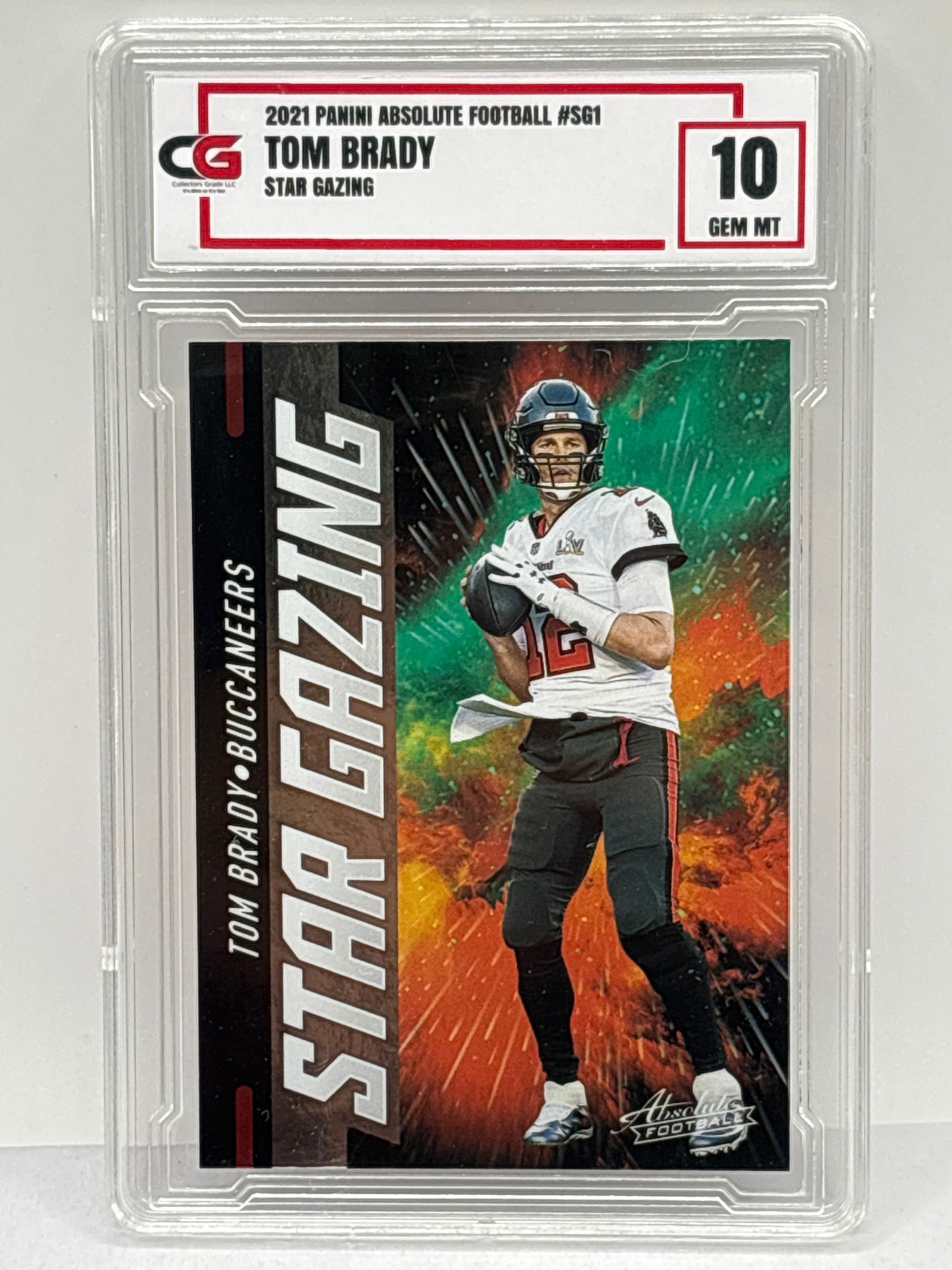 2021 PANINI ABSOLUTE TOM BRADY STAR GLAZING GEM MINT 10 (1 of 3)