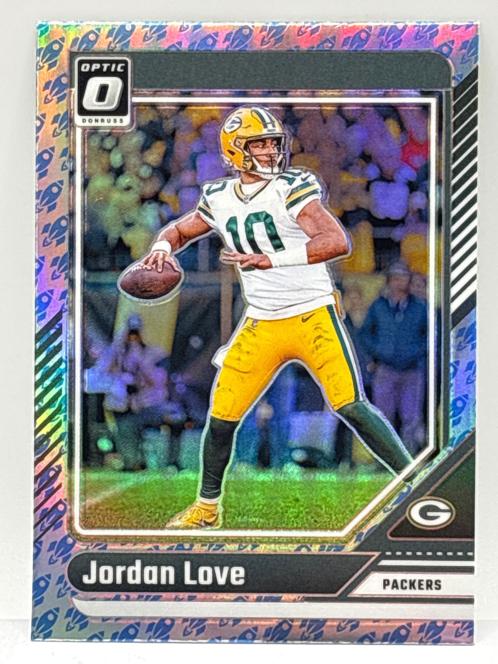 CASE HIT!! 2024 PANINI DONRUSS OPTIC JORDAN LOVE ROCKET SHIP PRIZM HOLO SSP (1 of 4)