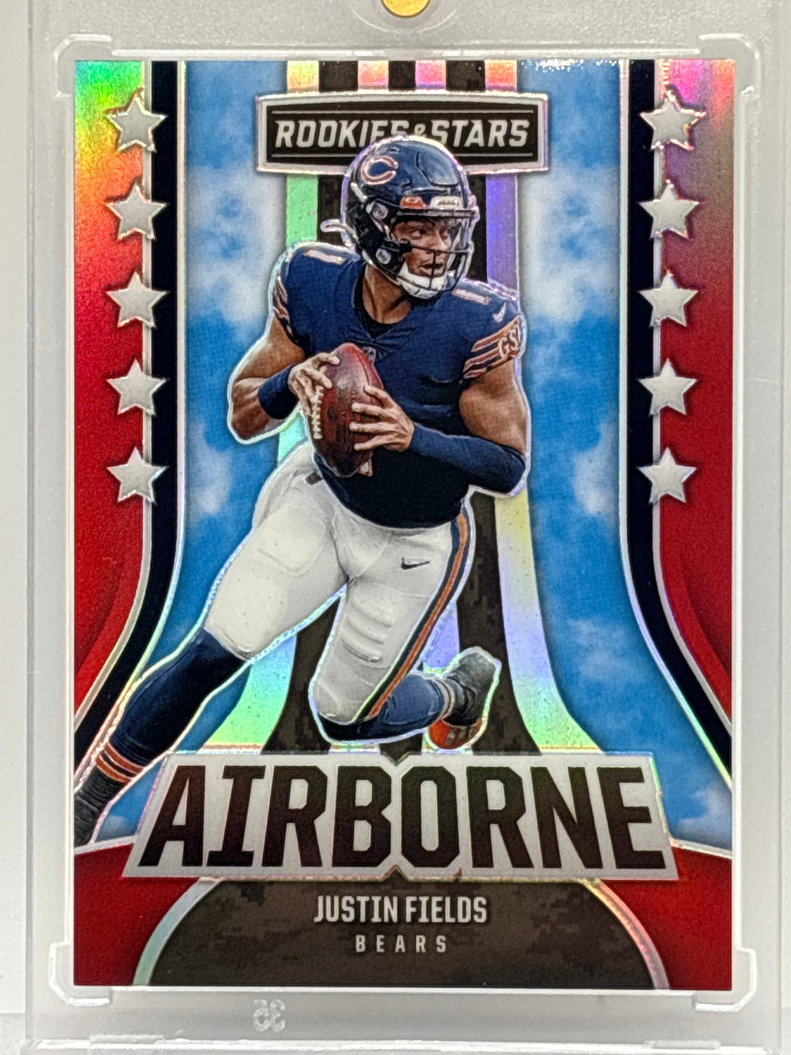 6/99!! 2023 PANINI ROOKIES & STARS JUSTIN FIELDS AIRBORNE PRIZM HOLO: 6/99!! 2023 PANINI ROOKIES & STARS JUSTIN FIELDS AIRBORNE PRIZM HOLO