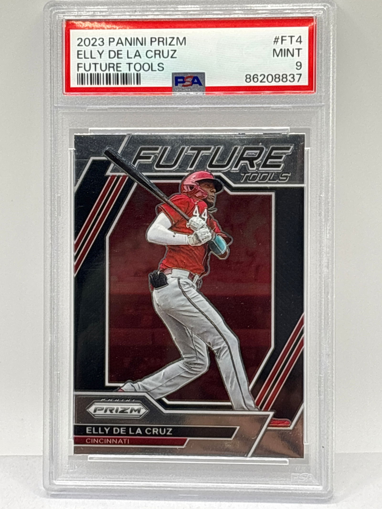 2023 PANINI PRIZM ELLY DE LA CRUZ FUTURE TOOLS ROOKIE CARD PSA MINT 9 (1 of 3)