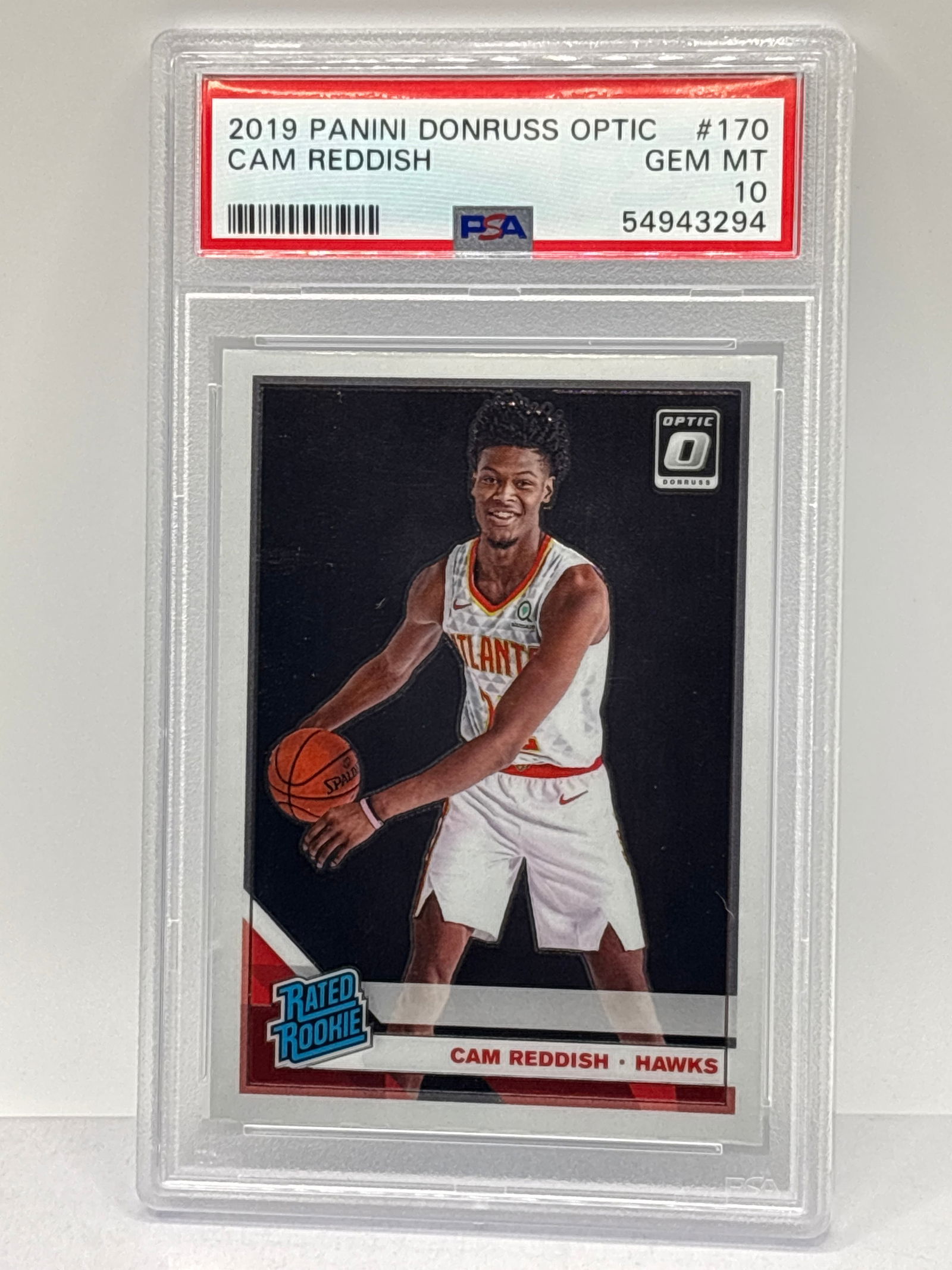 2019 PANINI DONRUSS OPTIC CAM REDDISH RATED ROOKIE CARD PSA GEM MINT 10 (1 of 3)