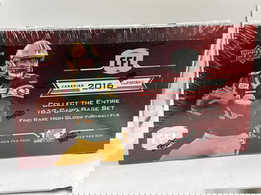 FACTORY SEALED 2016 CFL CANADIAN FOOTBALL BOX W/ RARE HIGH GLOSS CARDS