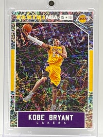 RARE 2015 PANINI NBA INTERNATIONAL KOBE BRYANT HYPER CARD WITH CODE