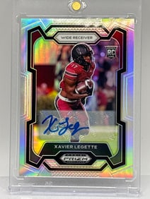 2024 PANINI PRIZM DRAFT PICKS XAVIER LEGETTE AUTOGRAPHED SILVER PRIZM HOLO ROOKIE CARD