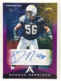 9/25!! 2021 PANINI CHRONICLES ASCENSION SHAWNE MERRIMAN AUTOGRAPHED SP