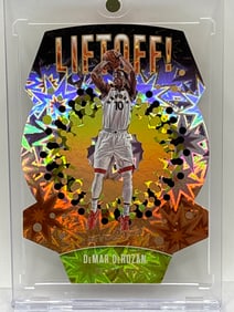 2017-18 PANINI REVOLUTION DEMAR DEROZAN LIFTOFF! DIE-CUT IMPACT