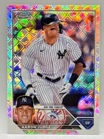 2023 TOPPS CHROME AARON JUDGE LOGOFRACTOR