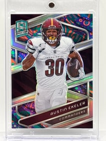 EXTREMELY RARE 4/5!! 2024 PANINI SPECTRA AUSTIN EKELER PRIZM HOLO SSP