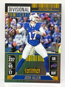 134/149!! 2024 PANINI CONTENDERS JOSH ALLEN DIVISIONAL TICKET