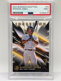 2023 BOWMAN INCEPTION SPENCER JONES INITIATION PSA MINT 9