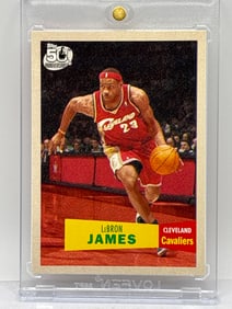 2007 TOPPS 50TH ANNIVERSARY #23 LEBRON JAMES