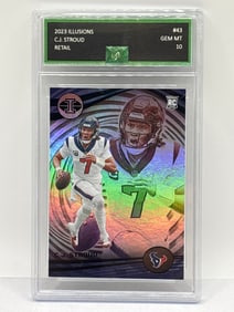 2023 PANINI ILLUSIONS CJ STROUD RETAIL ROOKIE CARD GEM MINT 10