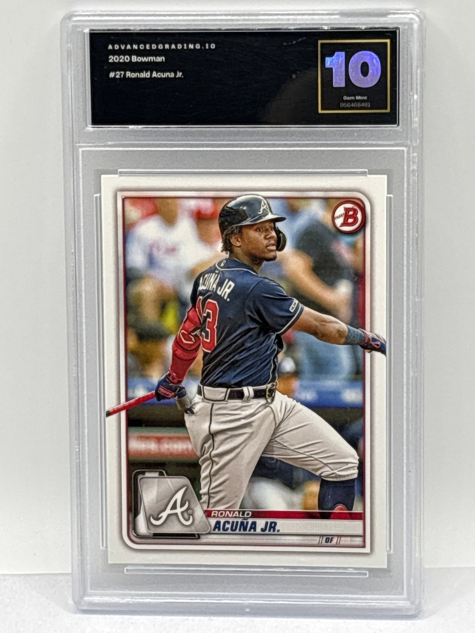 2020 BOWMAN #27 RONALD ACUNA JR GEM MINT 10 (1 of 3)