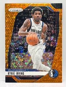 47/125!! 2024-25 PANINI PRIZM KYRIE IRVING ORANGE FAST BREAK PRIZM HOLO